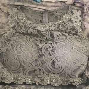 A cute silver dama dress